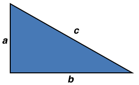 image of a right triangle