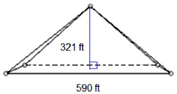 Side View of the Pyramid Arena