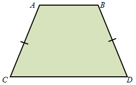 Image of isosceles trapezoid ABCD with AC congruent to BD
