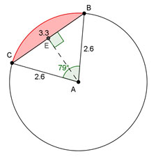 circle with segment shown