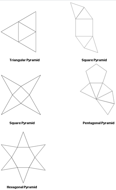 hexagonal pyramid net