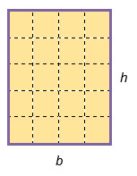 rectangle with an area of 20 square units