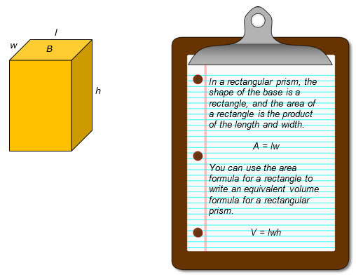 volume formula for a rectangular prism