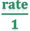  Unit rate—a ratio where the denominator is 1