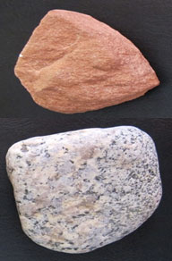 sandstone and granite