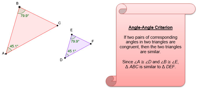 Image of two similar triangles