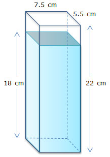 rectangular prism with dimensions labeled