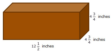 rectangular prism with dimensions labeled