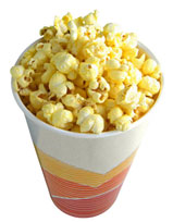 bucket of movie popcorn