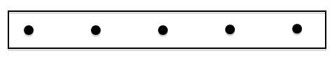 Ticker tape with equally spaced dots