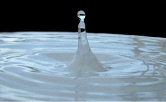 image of a water droplet