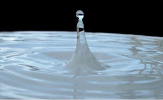image of a water droplet
