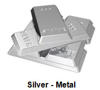 Image is of bars of silver
