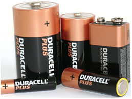 image of different size batteries