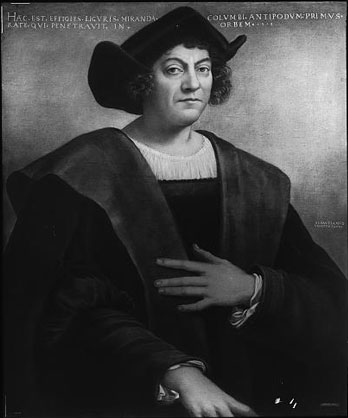 Portrait of Christopher Columbus seated