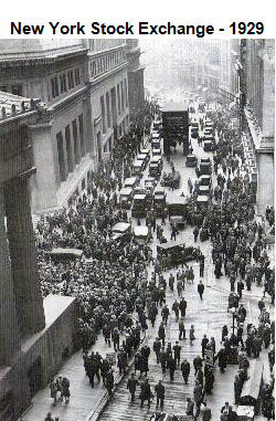 Image of hundreds of people standing along Wall Street