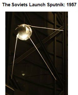 Image of a replica of Sputnik