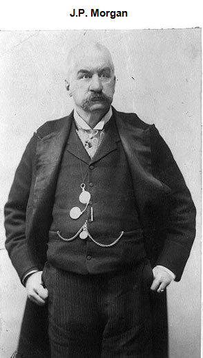 Image of J.P. Morgan standing