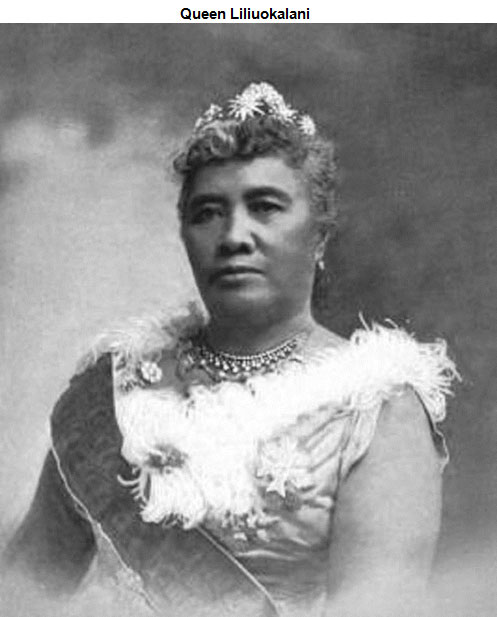 Portrait of Queen Liliuokalani seated