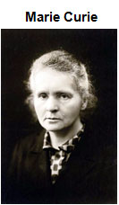 Photo of Marie Curie, shoulder up