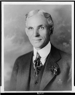 Portrait of Henry Ford seated