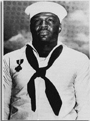 Portrait of Doris Miller in his naval uniform