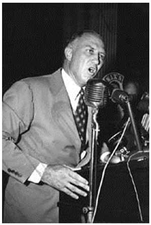 Photograph of South Carolina Governor Strom Thurmond giving a speech