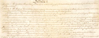 Image of a copy of the U.S. Constitution