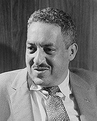 Image of Thurgood Marshall seated