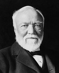 Image of Andrew Carnegie seated